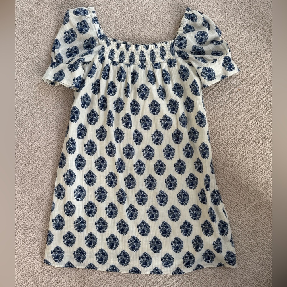 J Crew Afternoon Dress in Floral Block Print